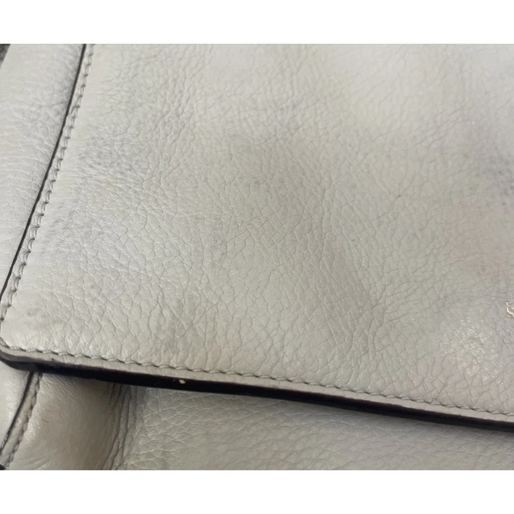 Kate Spade Atwood Place Adair Gray Leather Shoulder Bag *Some‎ Light Scratches*